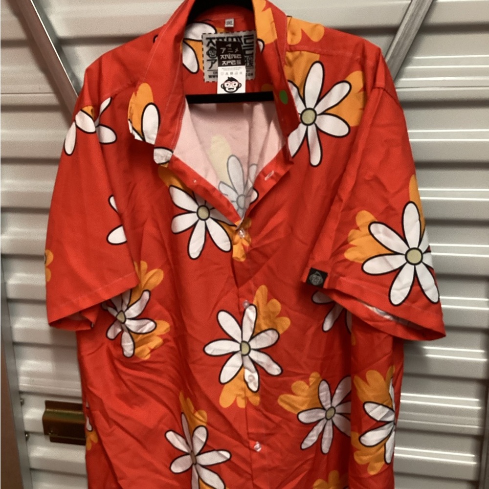 Red Daisy Men's Casual Shirt